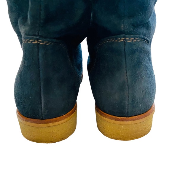 VIC MATIE Women’s Suede Boots Navy Blue Made In Italy, Sz 36(EU) / 6.5/7 - Picture 7 of 14
